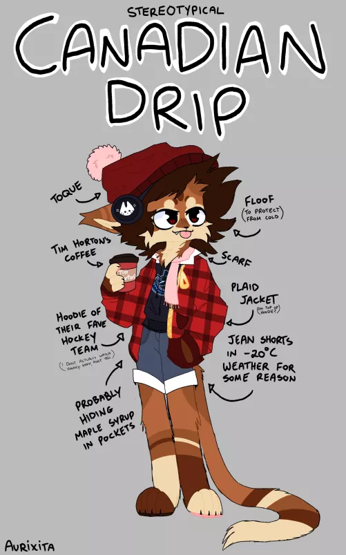 canadian anatomy featuring my sona [OC] by _Aurixita_