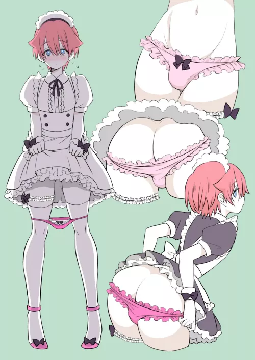 Cute Trap in Maid Outfit by Nino__222