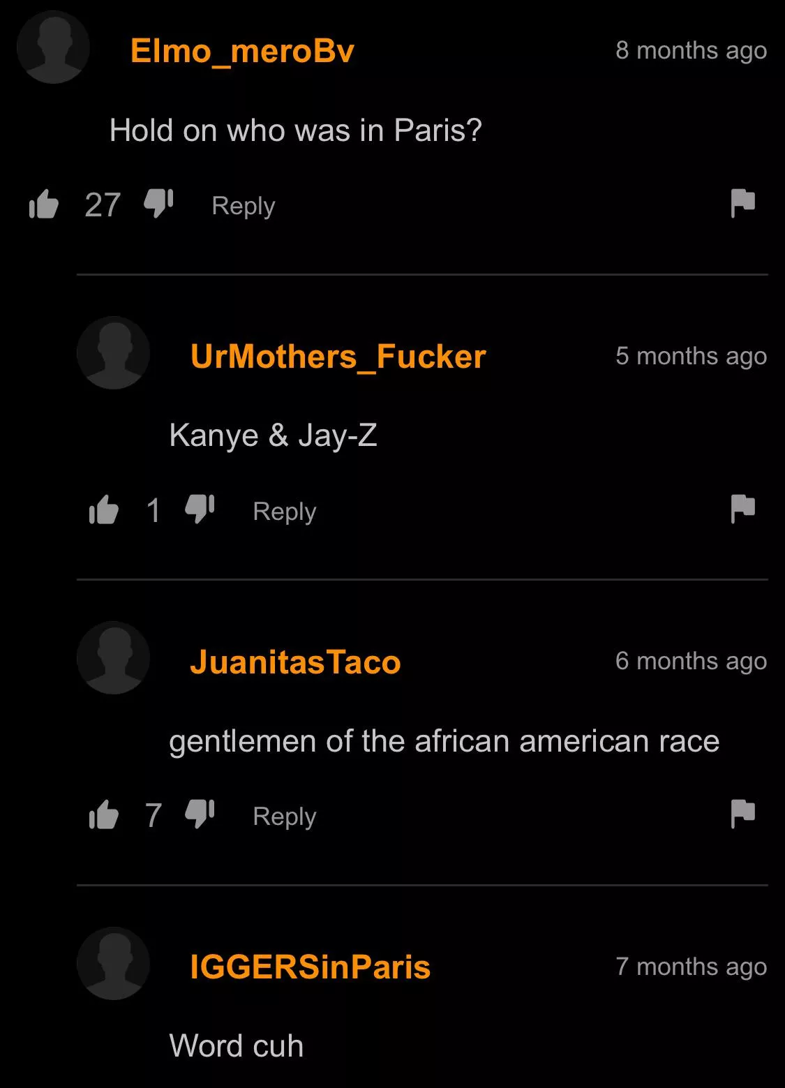 Fellas in Paris posted by moldysockz