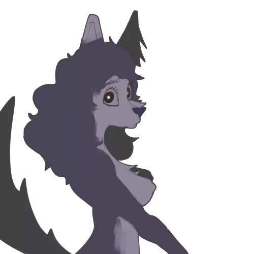 More wolf girl (art by me) by RickySanDraw