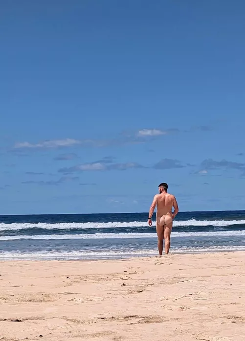 Nothing better than sun, sand and a dip in the ocean by nudistdan