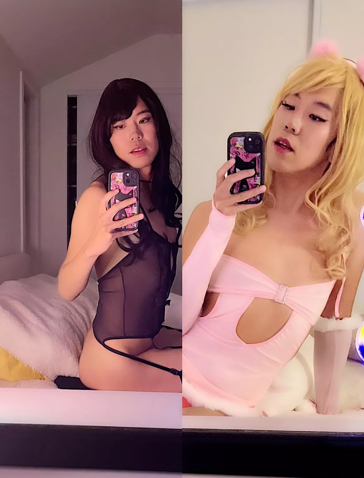 Slutty brunette or bimbofied blonde? posted by Xdressingboardgamer