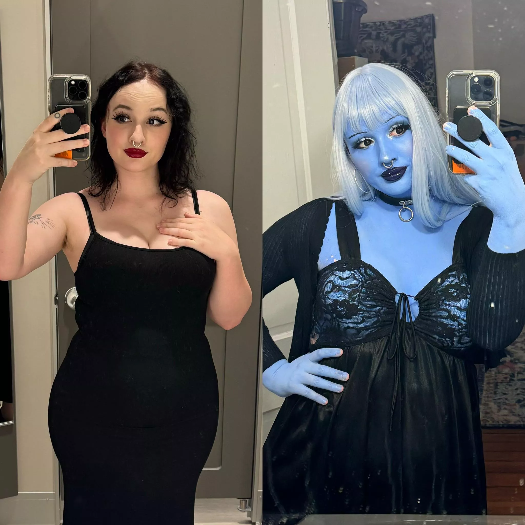 transformed myself into a plastic blue sex doll posted by alittlesage