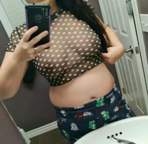 Waiting for the repair man hope he likes my shirt  by cdnfire55