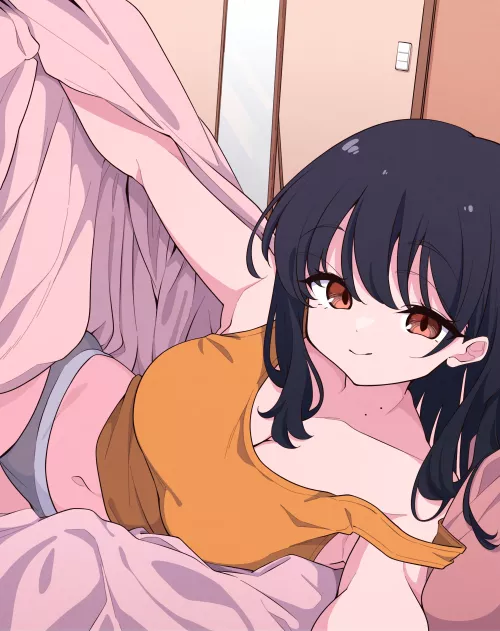 Anna Yamada Wants Company In Her Bed  by Csxc