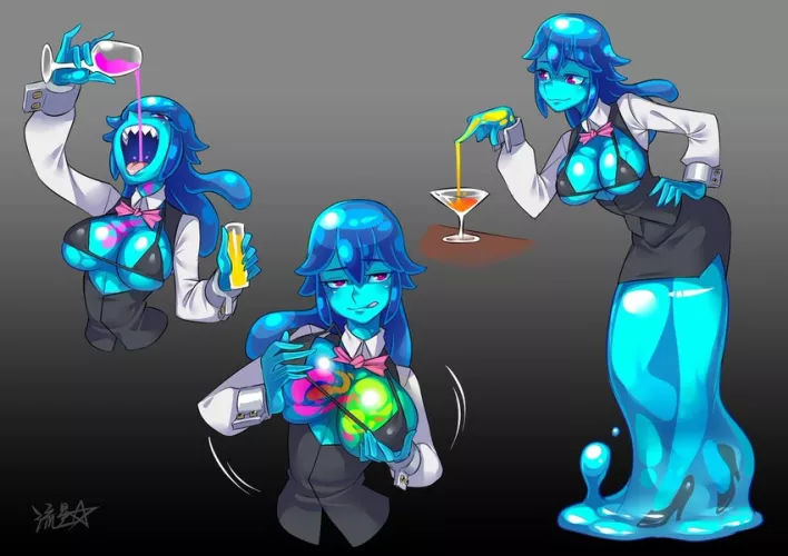 Bartender Slime by asap_pocki