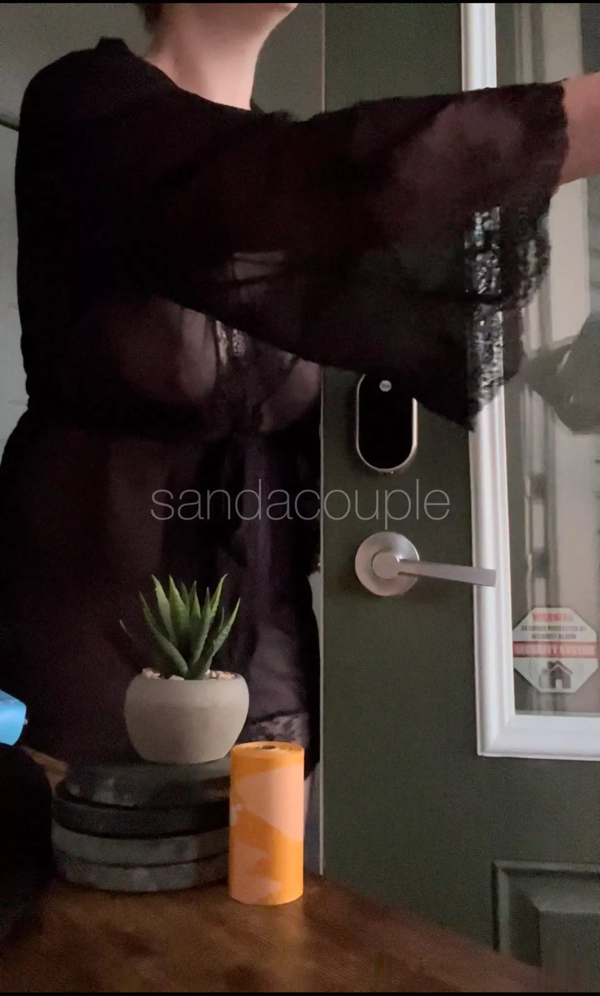 First time being completely naked under my sheer robe and in daylight, was so nervous but I definitely think he enjoyed it 🥰 posted by SandAcouple