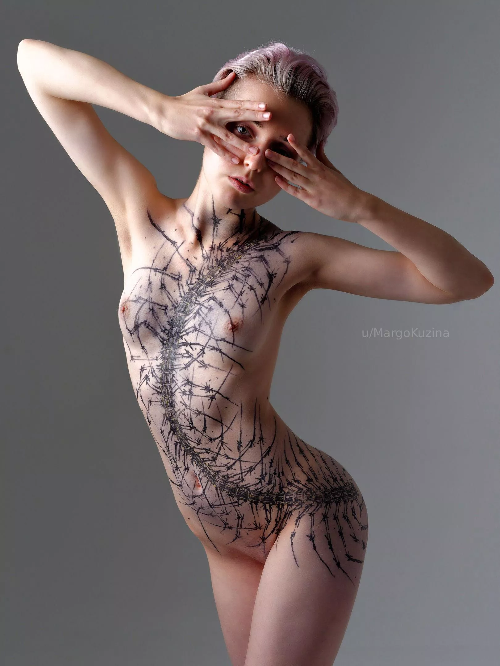 Giant centipede on my body posted by MargoKuzina