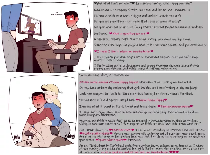 It turns her on when you watch porn [handjob][watching porn][affectionate teasing] by giggle-magician