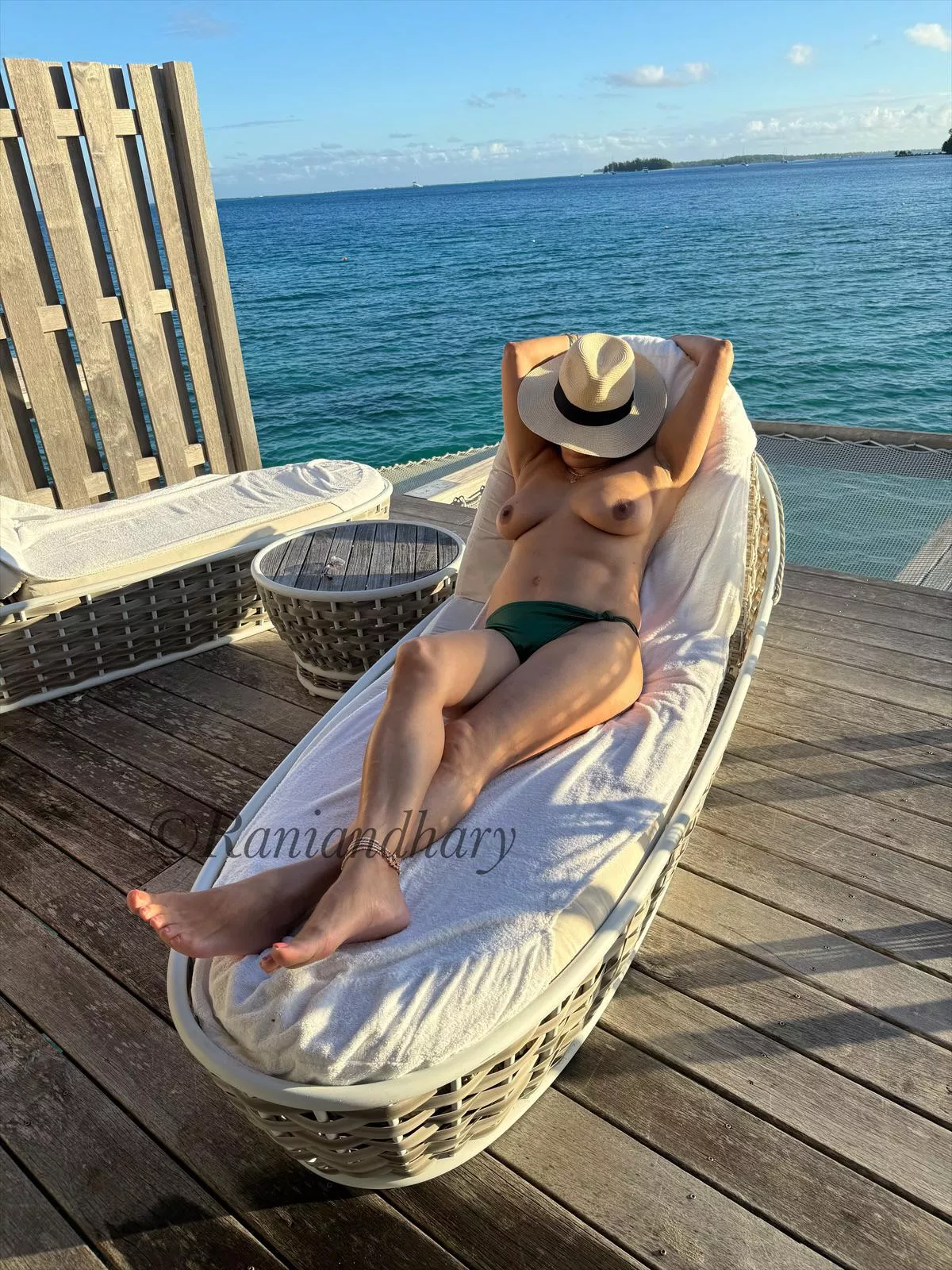 Leaving the grey skies of England behind and Enjoying the warmth on holiday in Bora Bora. posted by HaryKhan1265