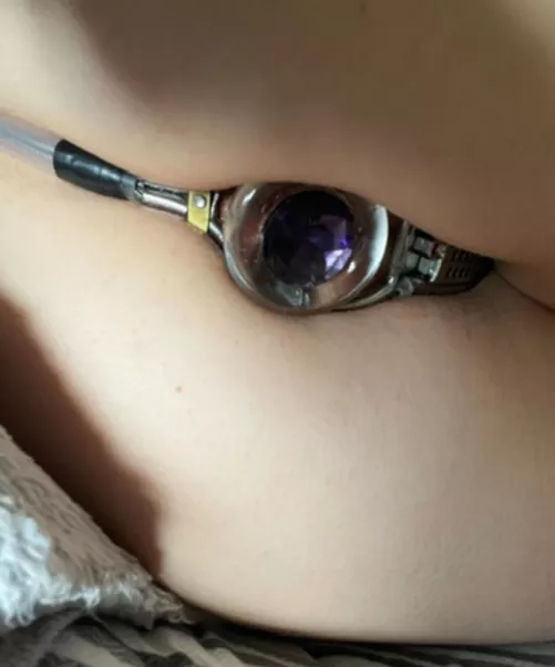 Locked again with my comfiest plug  by distractedsubpenguin