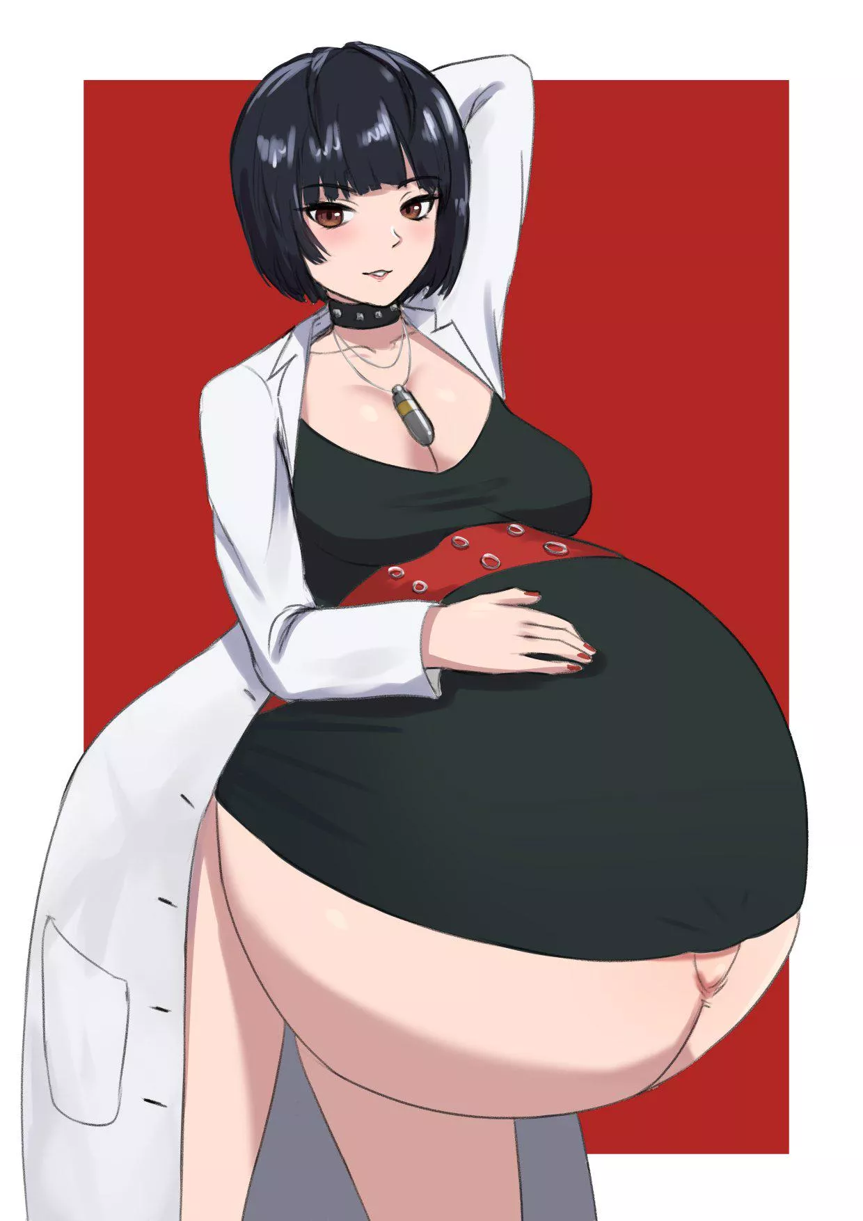 Pregnant Goth Doctor GF (KakuAjiAlter) posted by HeavyLancerthe8th