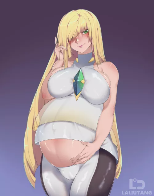 Pregnant Lusamine (LaliUtang) by HeavyLancerthe8th