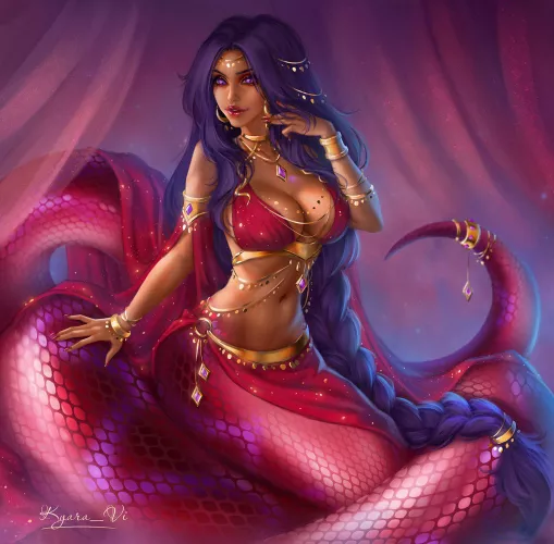 Saaliha, the shiniest lamia (Kyara Vi) by Lusty_Commissar