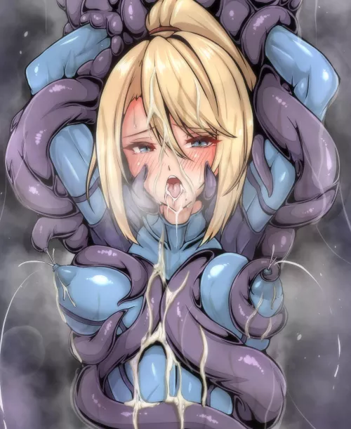 Samus is a slut for tentacles and many other things! (Hotter Daimon) [Metroid] by Rap3_Dragon