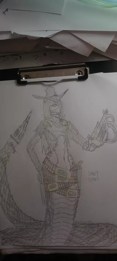 Sandy scales, lamia bandit (source: me) by sandtrap175