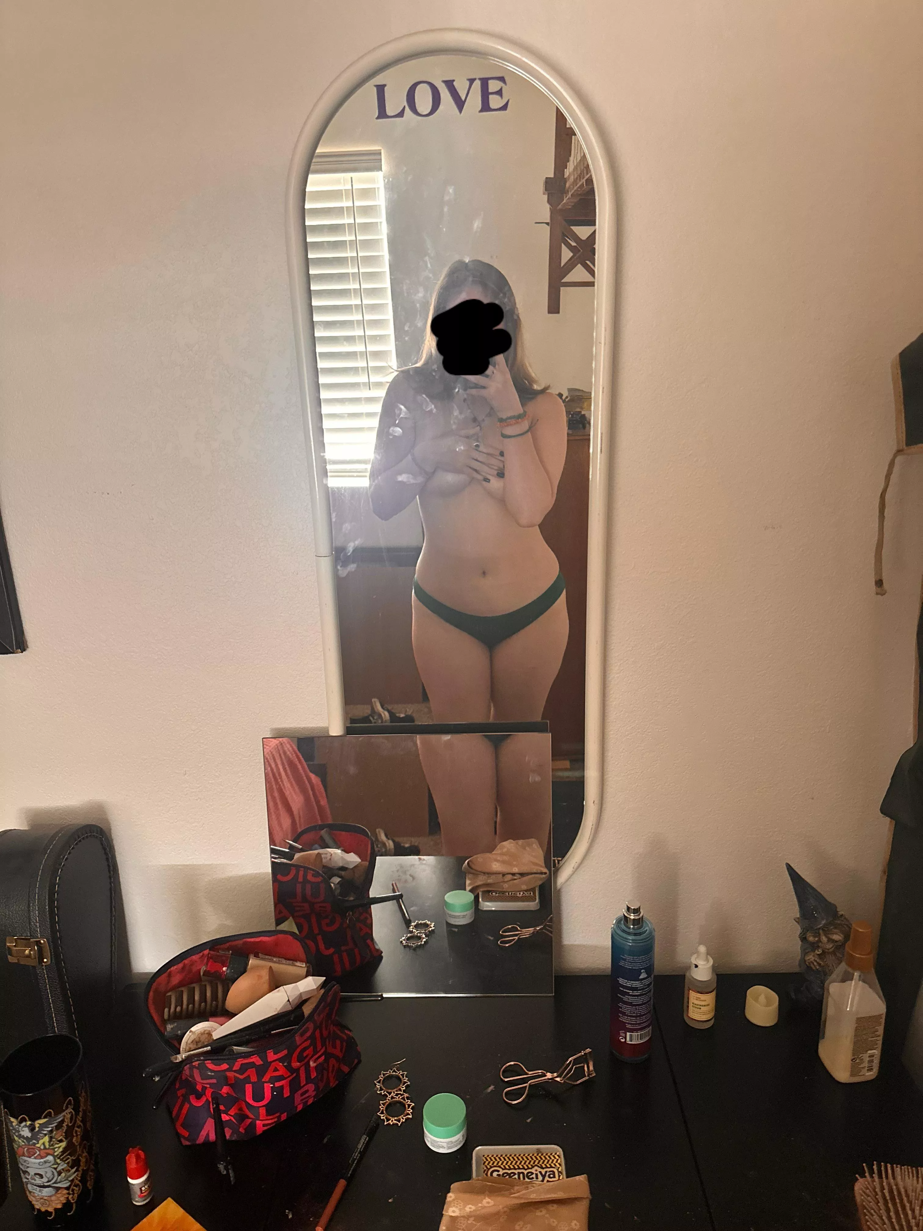 trying to get used to this feeling of loving my natural body. 🫶🏻 posted by BlairBear2004