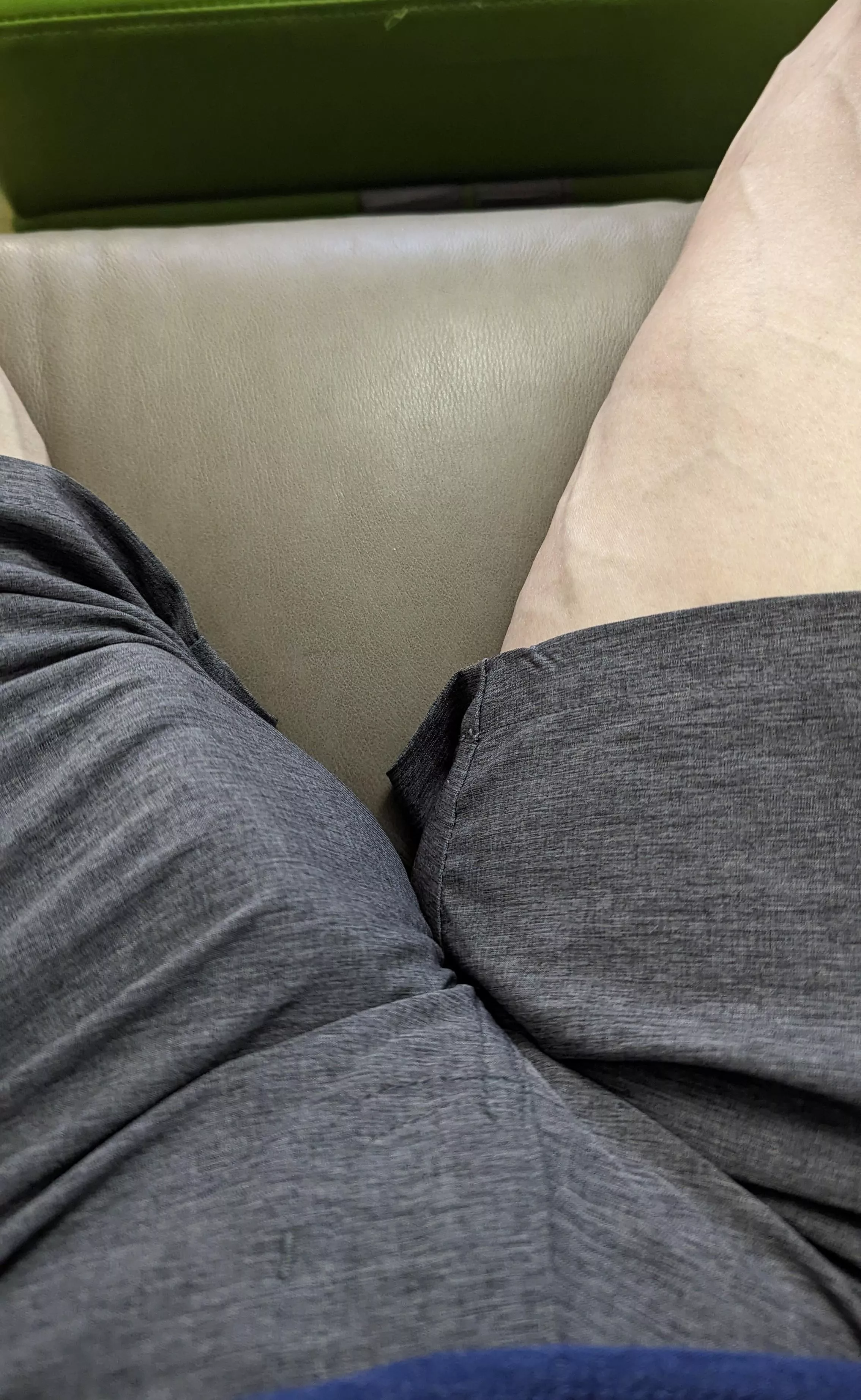 A buddy sent a hot pic that gave me a semi in my shorts while I was sitting next to my spouse.  posted by SBFH