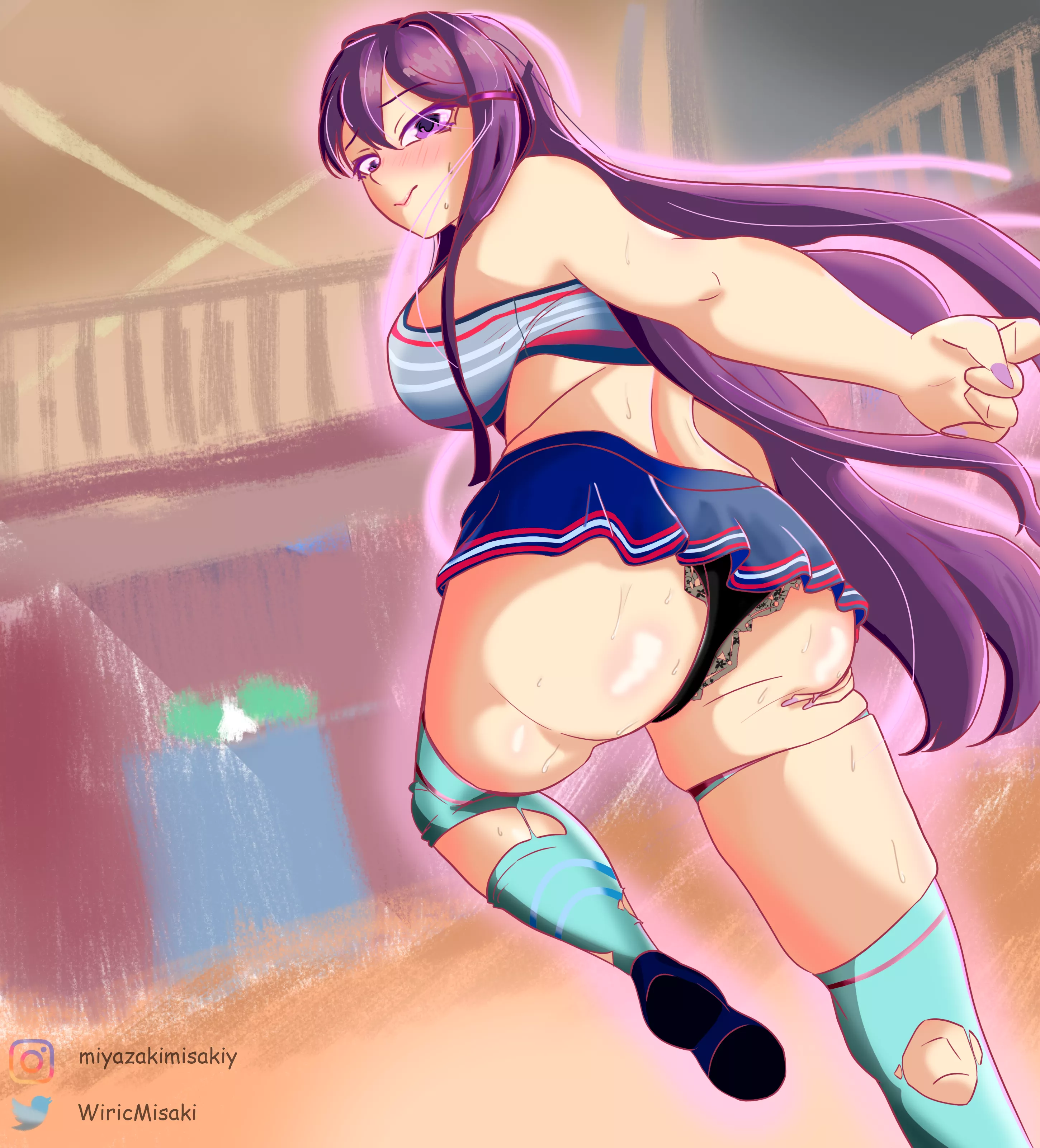 An another Yuri art, i like the cheerleader vibe! posted by WiricHiroga