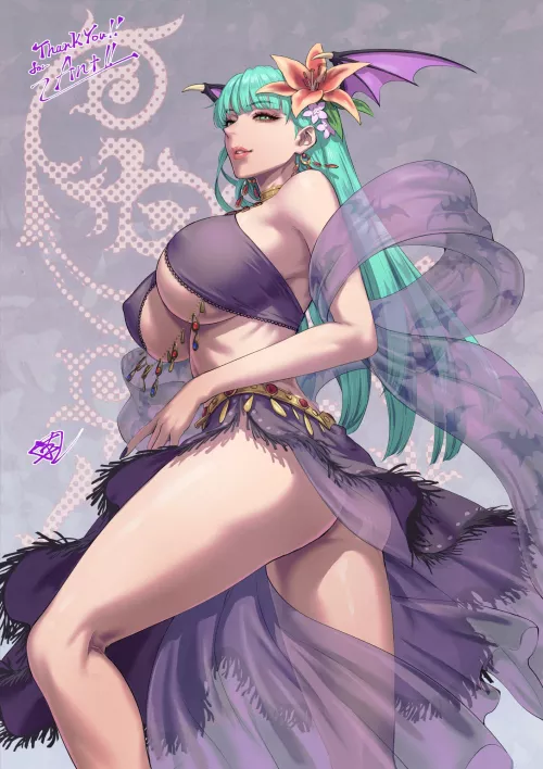 Belly Dancer Morrigan by cloudyfigma