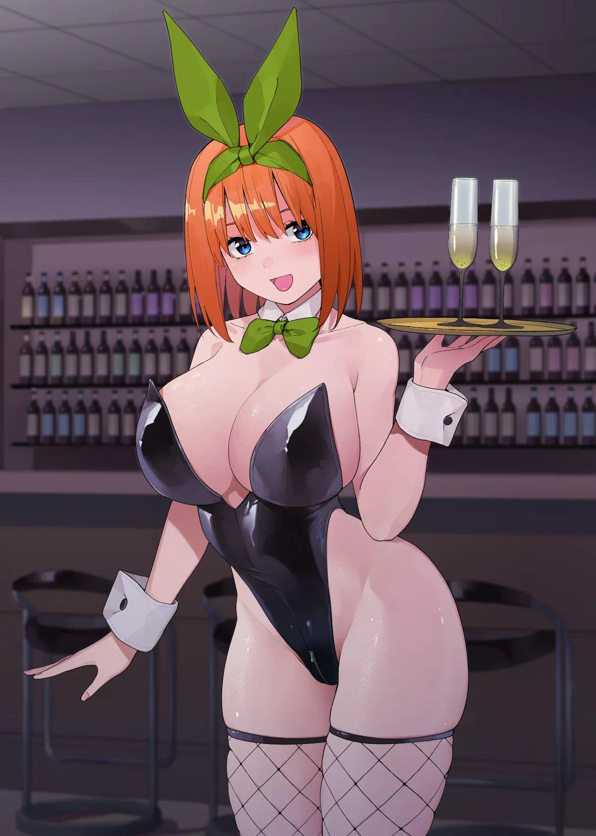Bunny Girl Yotsuba Working Hard (The Quintessential Quintuplets) posted by Csxc