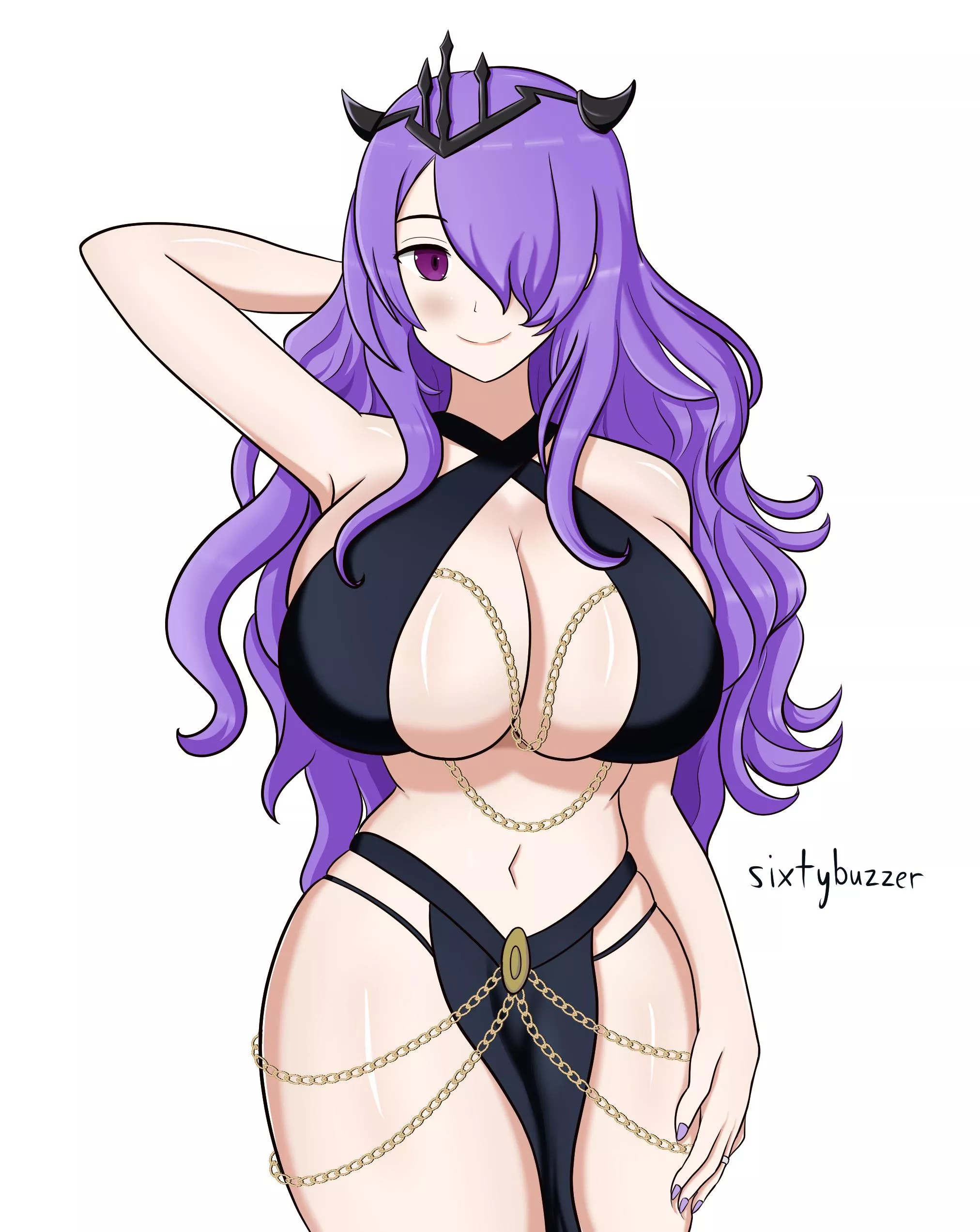 Camilla in the chained outfit (OC) posted by AegisDriver626