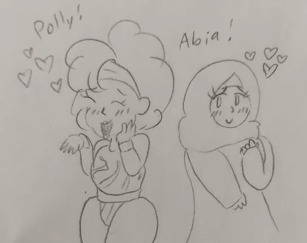 Doodled the 2 Best Girls by Pajama-Han