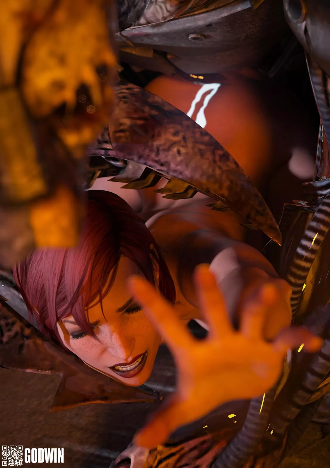 Femshep x Reaper Brute Game Over (Godwin) [Mass Effect] posted by NeroXLIV