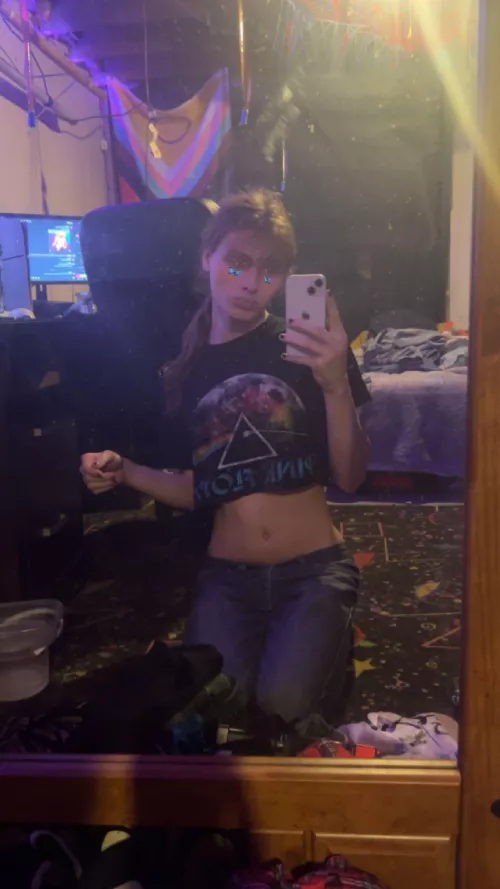 first look of mine i’ve ever liked in jeans 🖤😂 by bakewaked