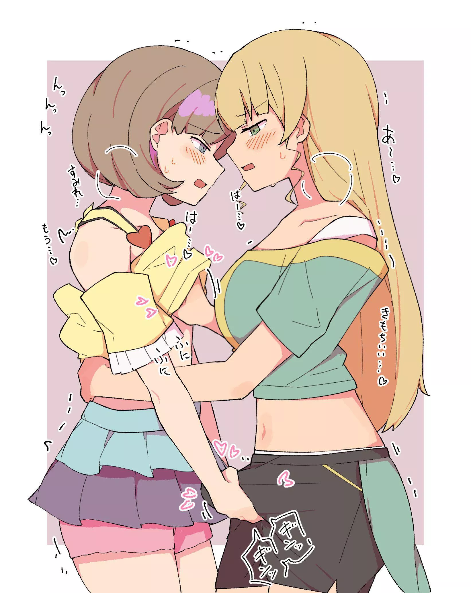 Getting heated feeling each other up (Unfortunate Hero) [Original] posted by DoctorHeliolisk