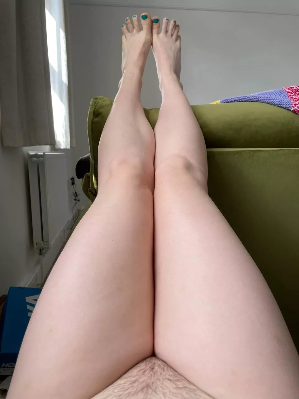 I think my long legs are the cherry on top of my tidy but hairy pussy 😋 posted by redhead_the_rosie