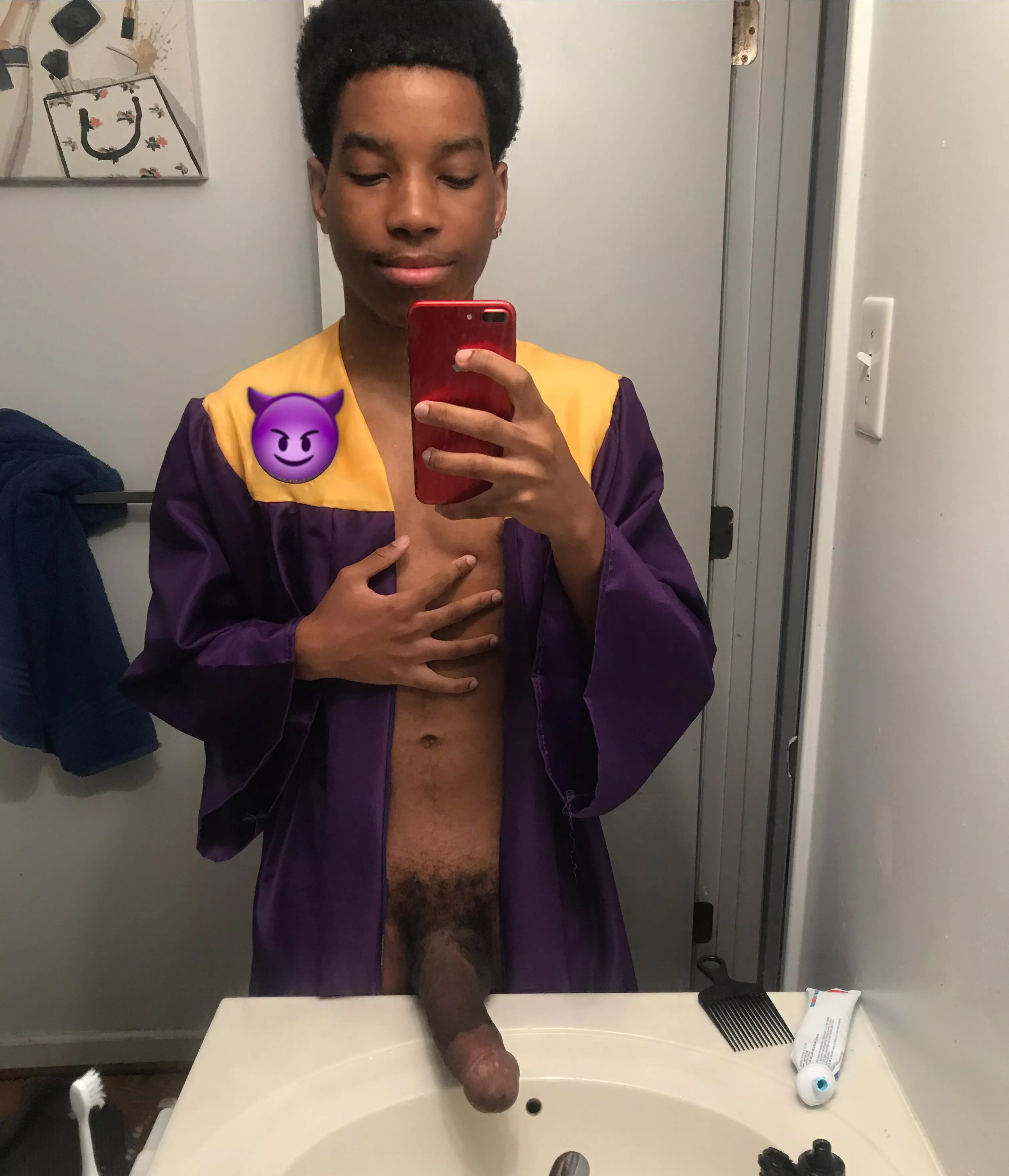 Just graduated from big dick university📚🎓 posted by rjeva3