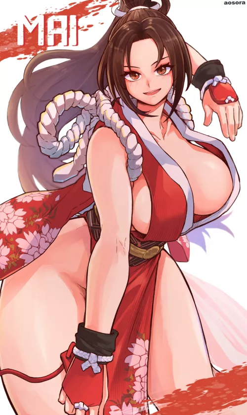 Mai Shiranui by cloudyfigma