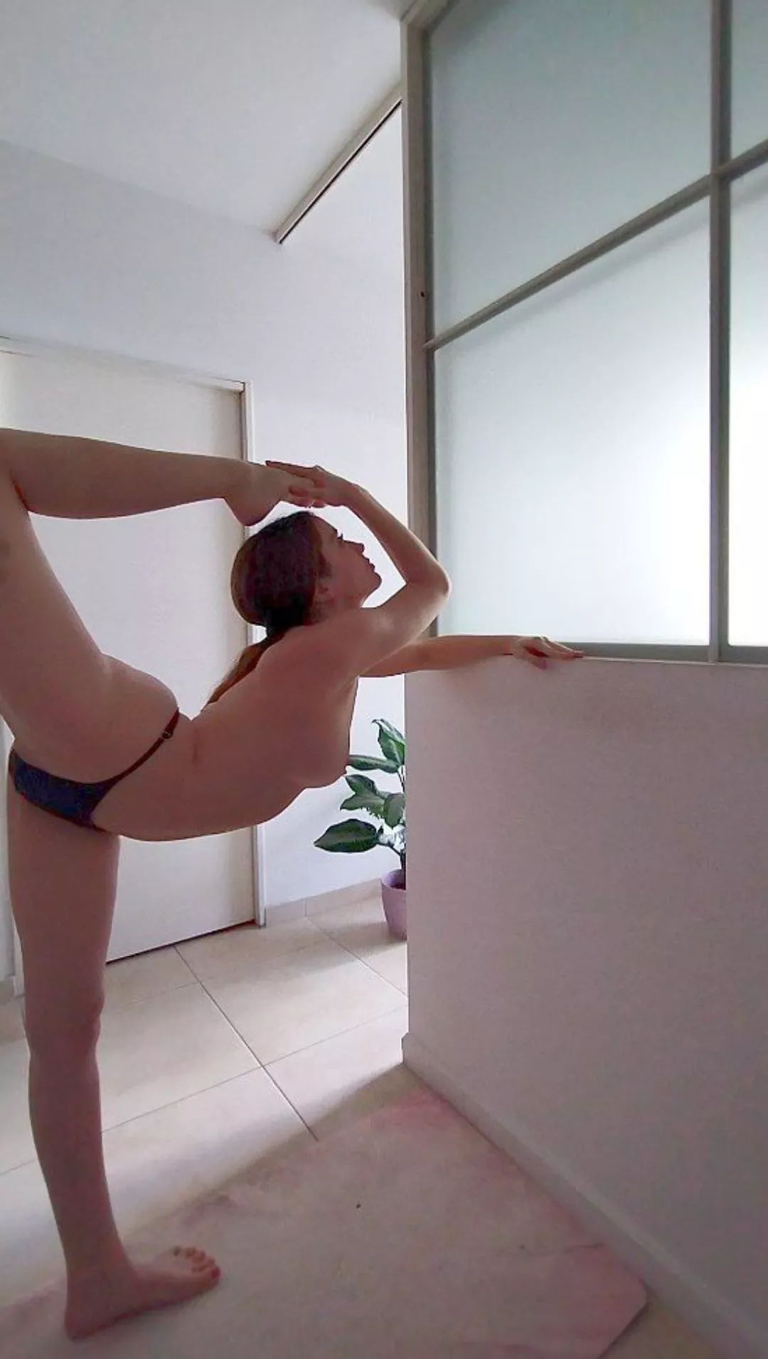 Natarajasana with wall  posted by 238sol