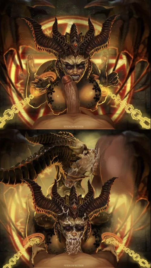 N-n-no! Get that gross thing away from me or I’ll use my teeth!  by reyes-1907