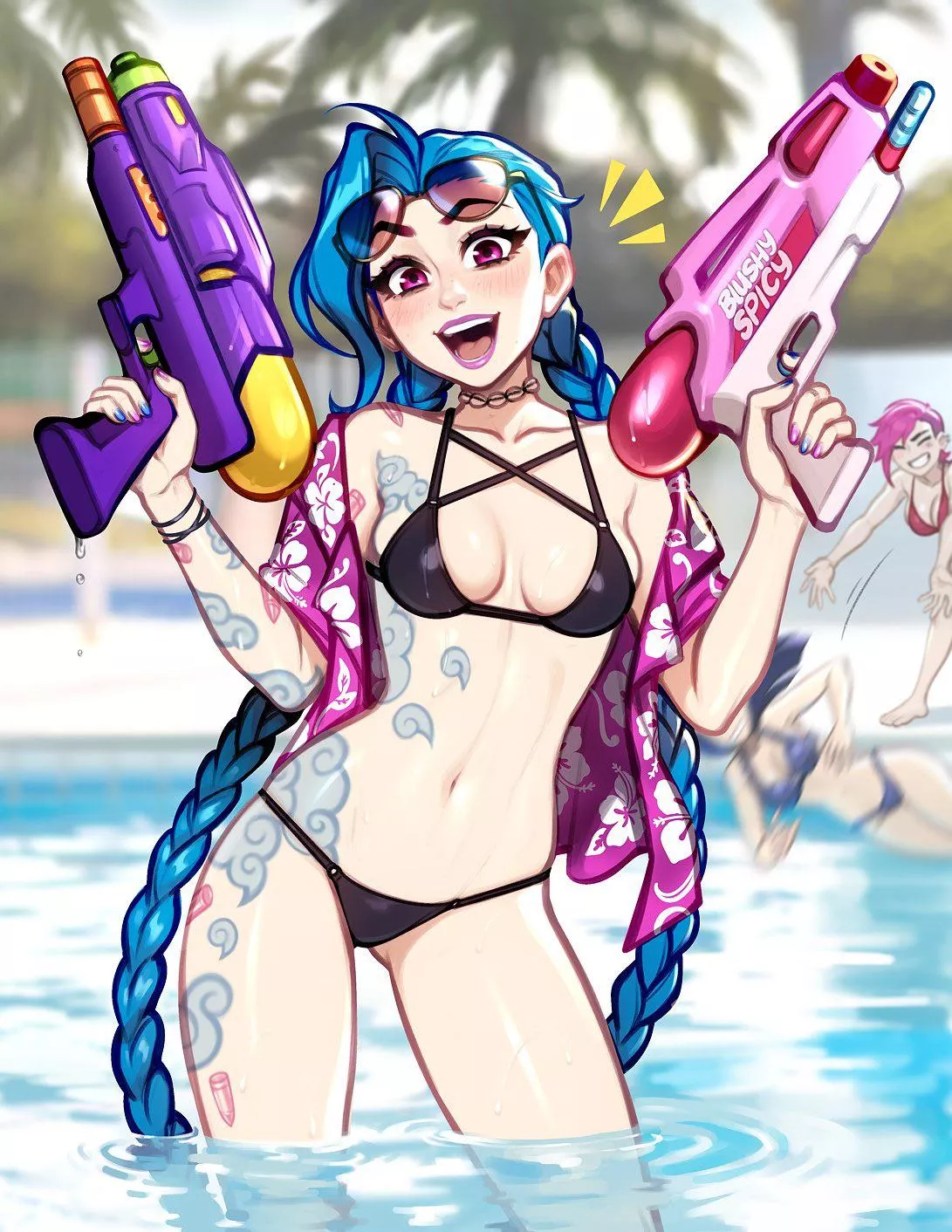 Pool Party Jinx (blushyspicy) [League of Legends] posted by alecandstuff