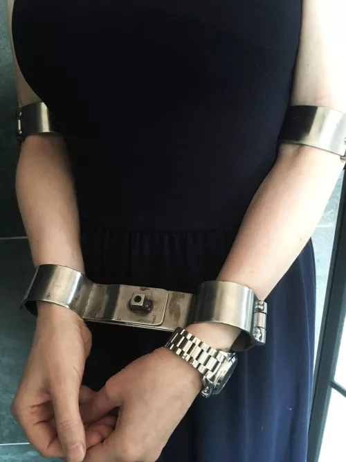 Rigid shackles + elbow restraints - I loved every second by JessicaShackled