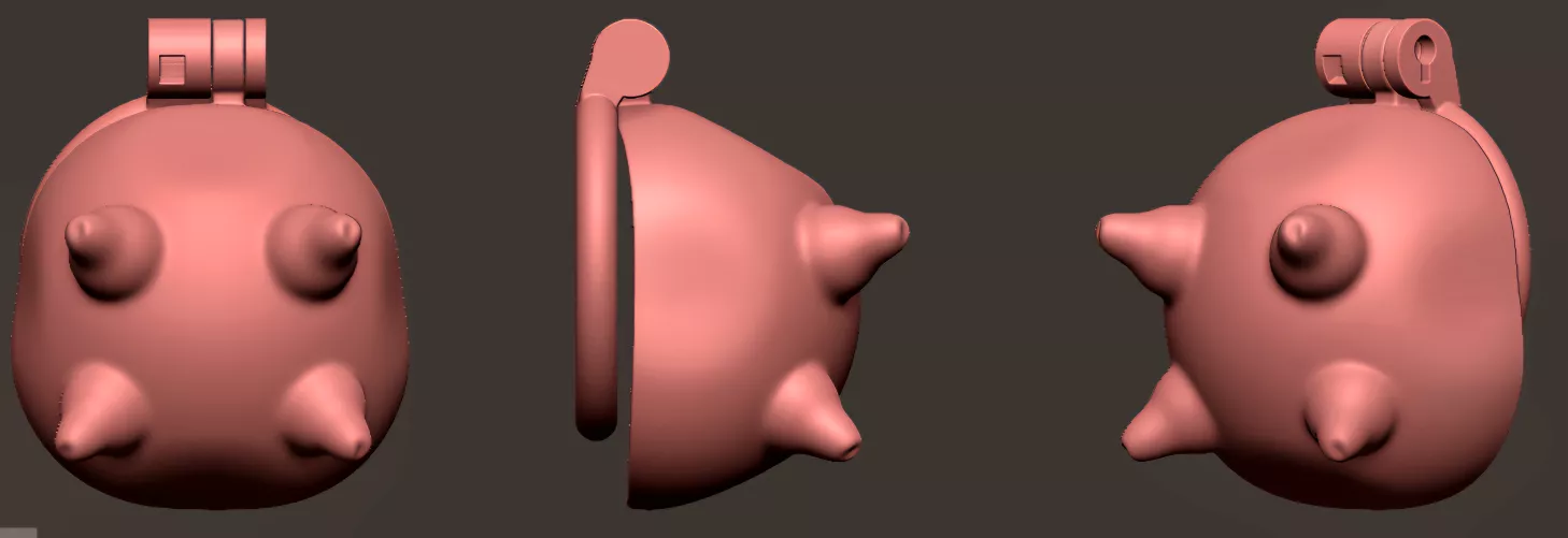 Udder Chastity Cage design by PupNiko1234