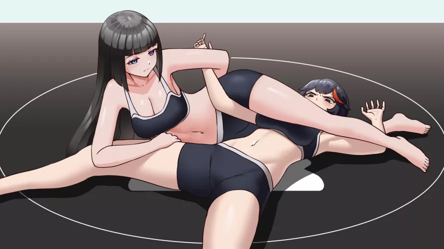 Updating my lezdom sex fight-themed visual novel (link in comment) by KLK-Ryukos-rumble