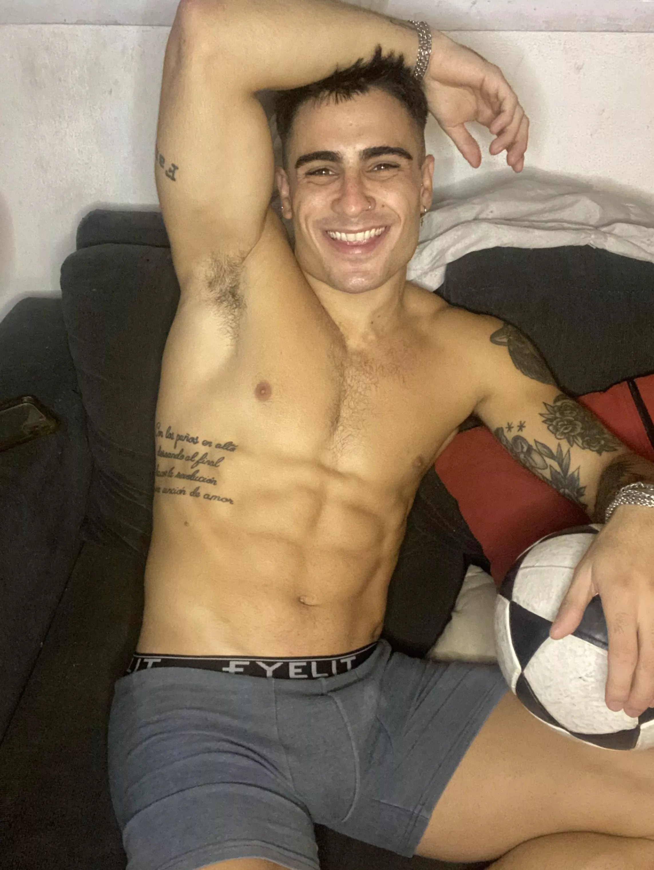 Which do you prefer, my goals or my glistening armpits post-match? posted by OlieTheKing