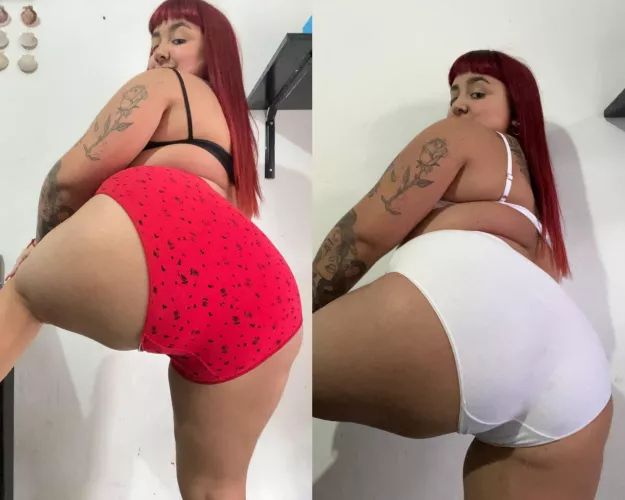 Which one suits me better... Red or White?... by bigass999