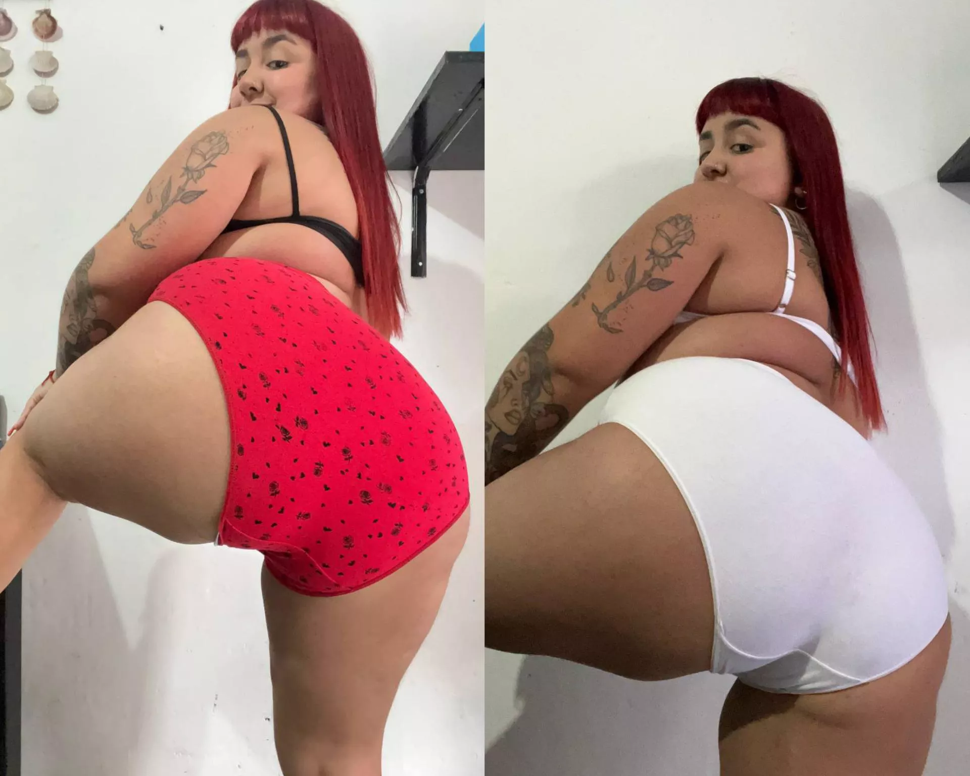 Which one suits me better... Red or White?... posted by bigass999