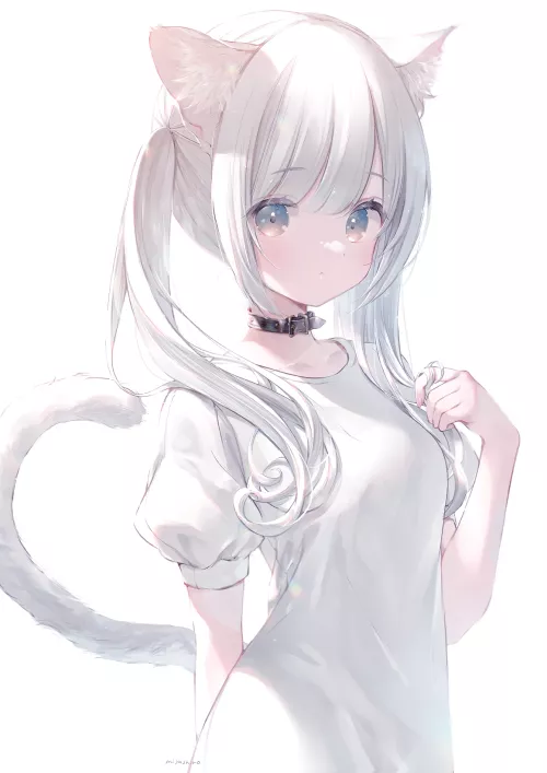 White haired cat [Miyashiro] by Arcaeca2