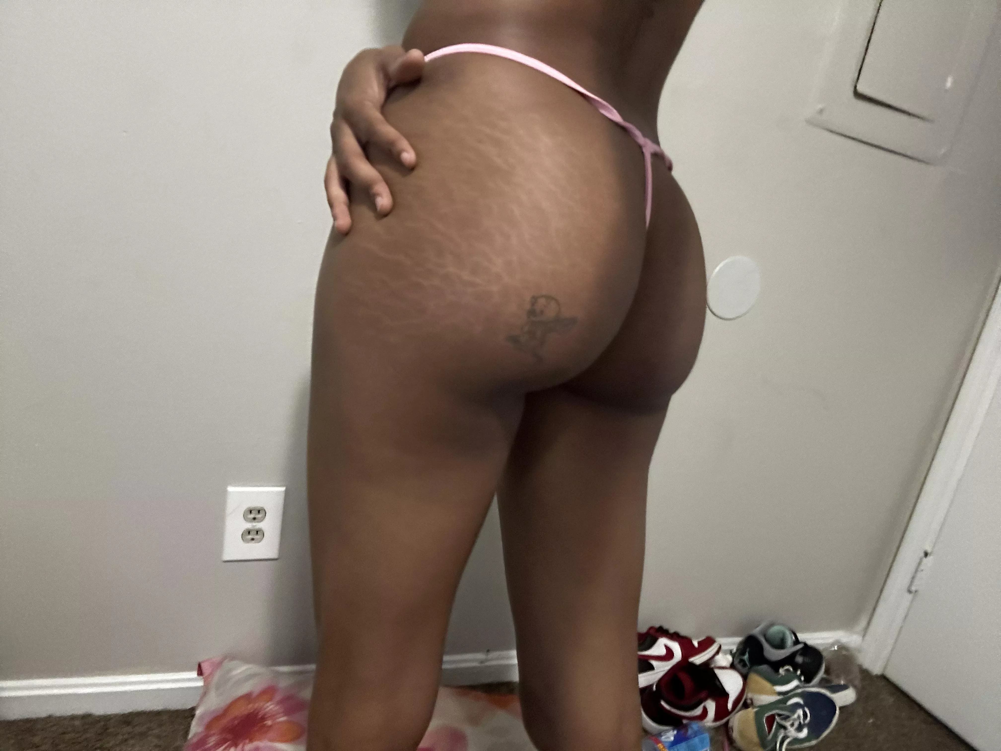 Will you spank it or eat it?  posted by lainexoxx