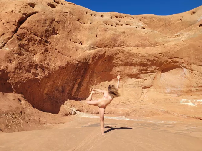 Dancer Pose at Dance Hall Rock by BareLeiaRose
