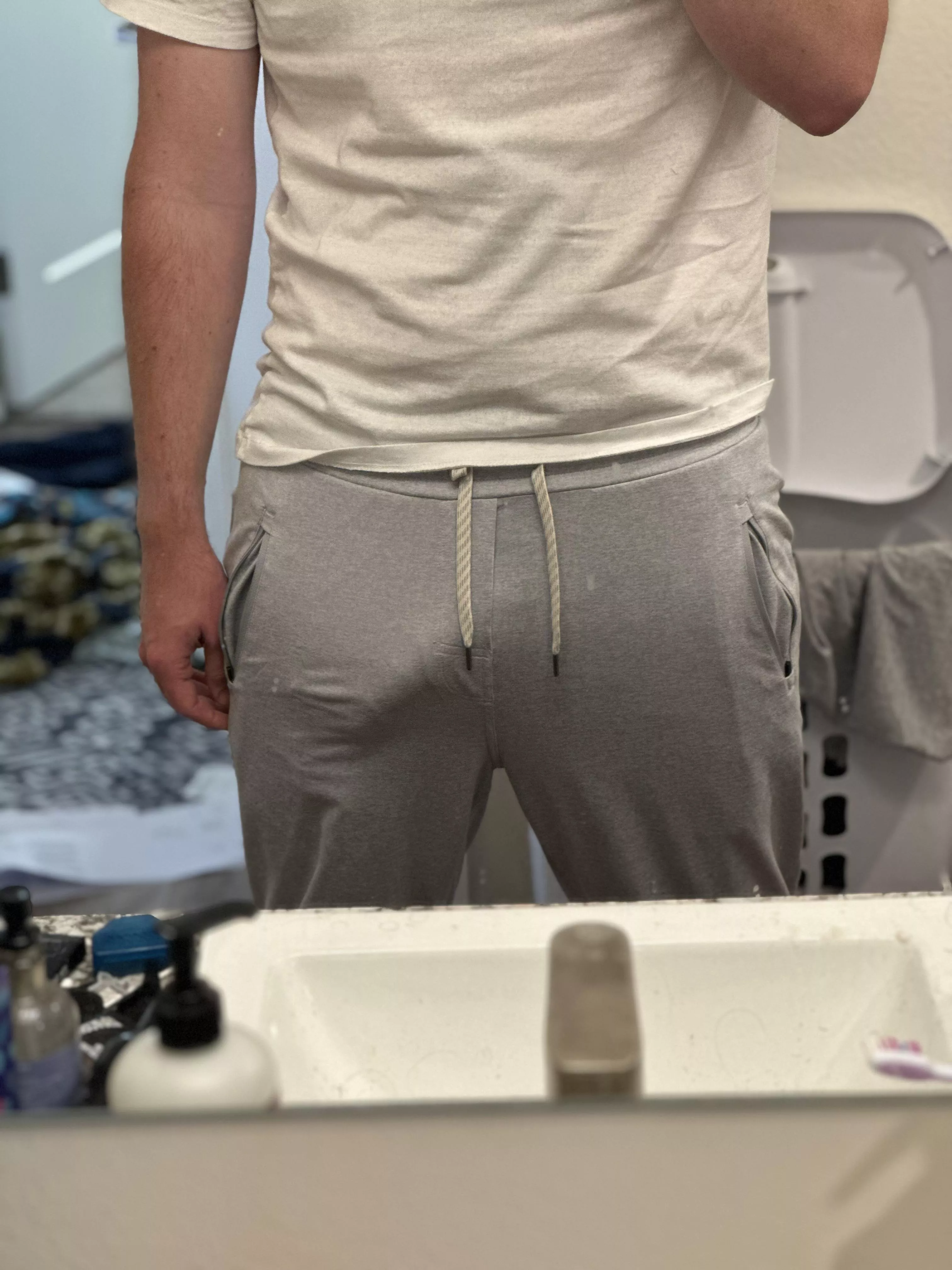 I like pretending my cock isn’t as noticeable as it is posted by thatonesingleguy