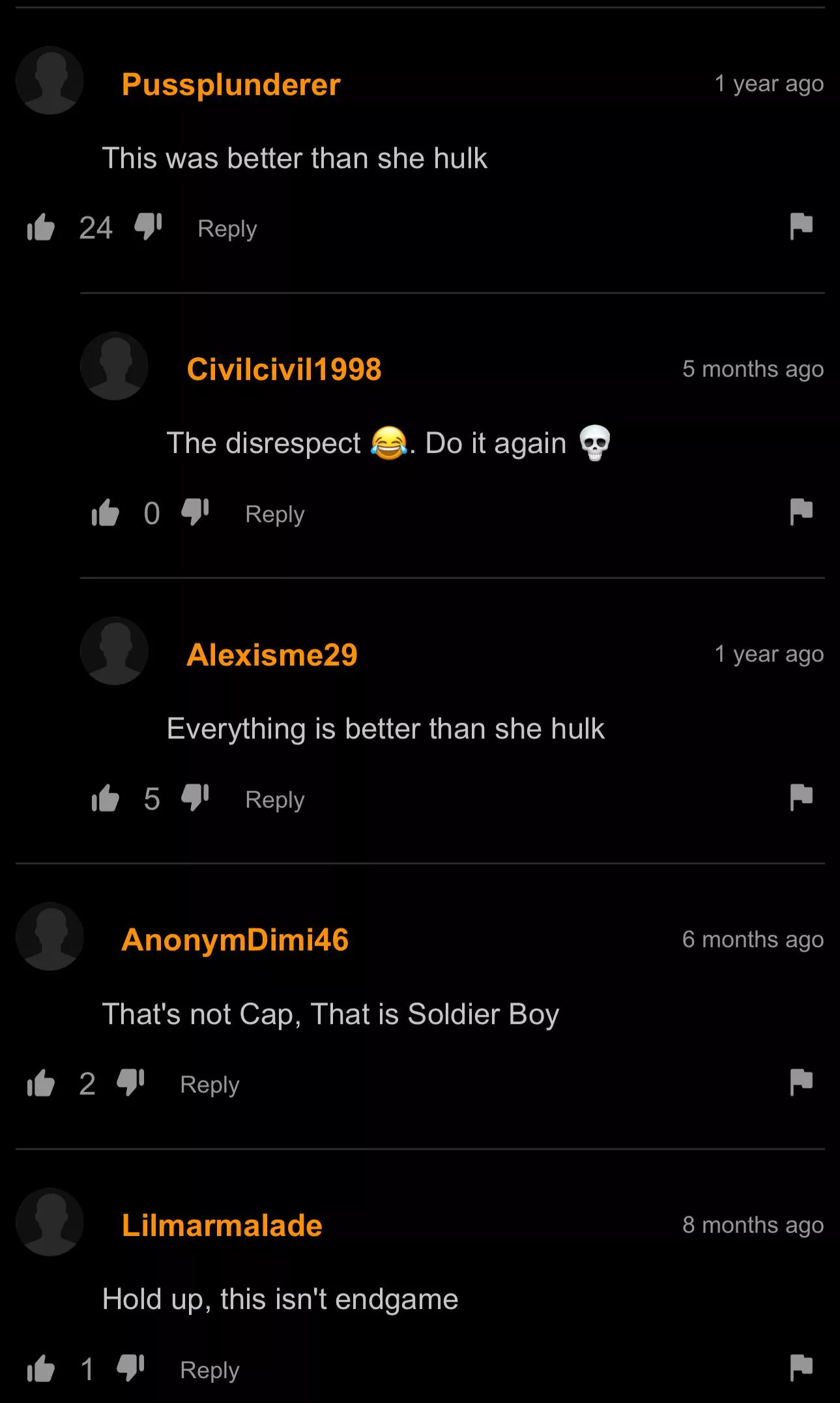 I mean  posted by Come-for-Megatron