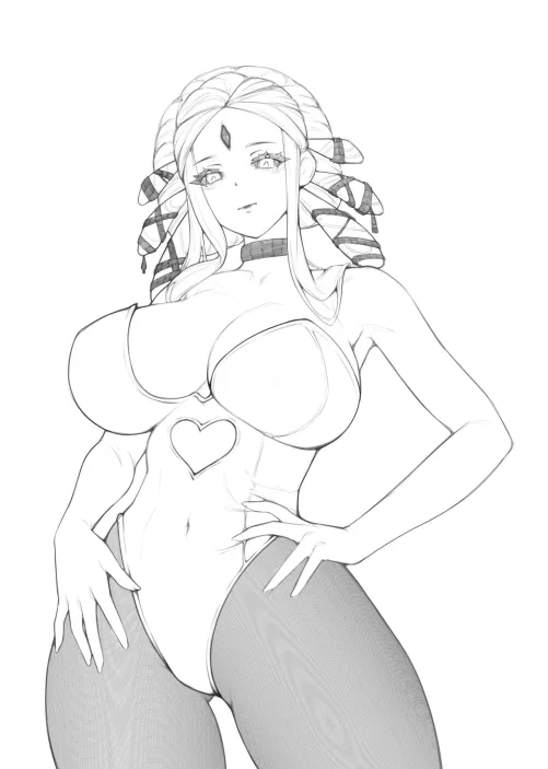 Loug Art from Bread-N-Butter Production team gives us Salem from RWBY skimpy bunny outfit.  by CapAccomplished8072