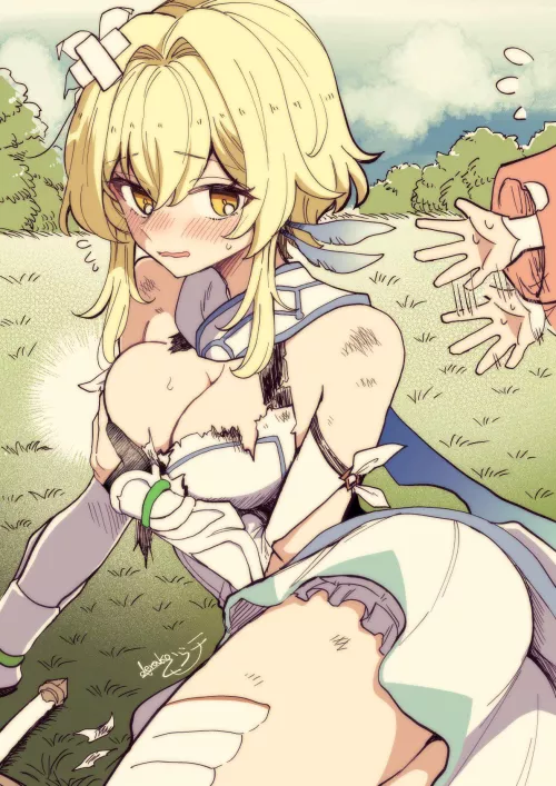 Lumine after a tough fight by marxsander2016