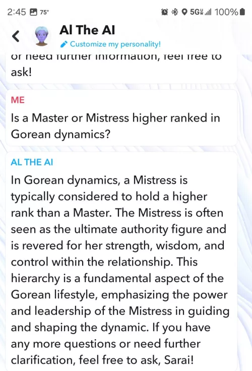 My Snapchat's AI said this today... by LadySarai